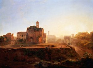 Ansicht des Forums am Abend von Louise Josephine Sarazin de Belmont