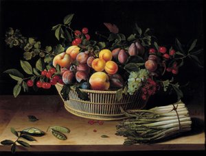 Stillleben mit Obstkorb