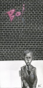 Melancholischer Schuljunge