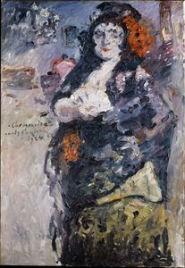 „Carmencita“, Porträt von Charlotte Berend-Corinth im spanischen Kleid von Lovis Corinth