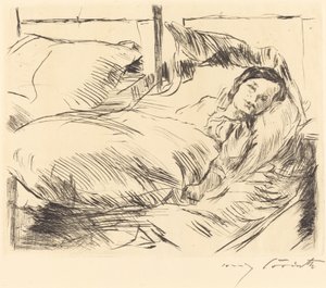 Das kranke Kind, 1918 von Lovis Corinth