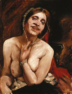 Weiblicher Akt im Sessel von Lovis Corinth