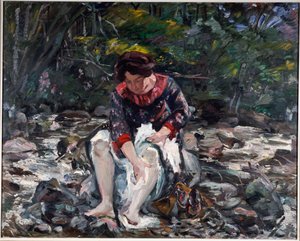 Mädchen im Bach, 1913
