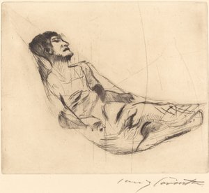 In der Hängematte II von Lovis Corinth