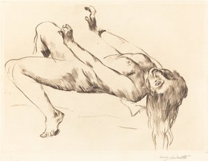 Liegender weiblicher Akt (Studie)