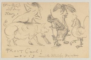 Lovis Corinth an Carl Strathmann: Postkarte, Poststempel 21. Juli 1905