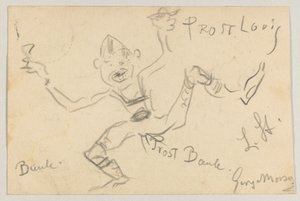 Lovis Corinth an Carl Strathmann: Postkarte, Poststempel 6. November 1906 von Lovis Corinth