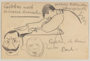 Lovis Corinth an Carl Strathmann: Postkarte, Poststempel 8. Januar 1903