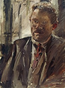Porträt von Max Halbe 1865-1944, 1917 von Lovis Corinth