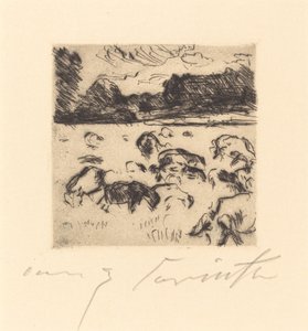 Weidende Schafe, 1916 von Lovis Corinth