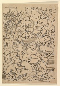 Der Triumph der Amphitrite von Luca Cambiaso