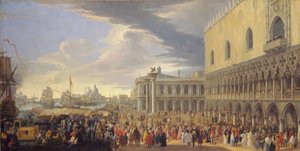 Die Ankunft des Earl of Manchester in Venedig, 1707-10