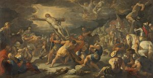 Kreuzaufrichtung von Luca Giordano