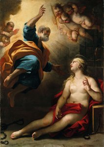 Der heilige Petrus heilt die heilige Agatha von Luca Giordano