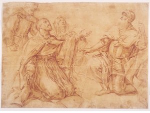 Die Heiligen Augustinus, Nikolaus von Tolentino, Teresa und Wilhelm