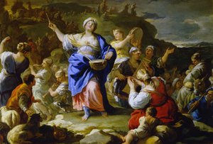 Das Lied der Prophetin Miriam von Luca Giordano
