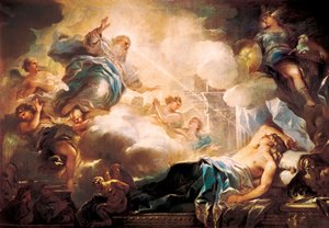 Der Traum des Königs Salomon, ca. 1693 von Luca Giordano