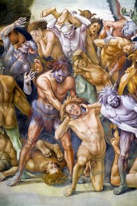 Verdammte in der Hölle, aus dem Freskenzyklus Jüngstes Gericht von Luca Signorelli