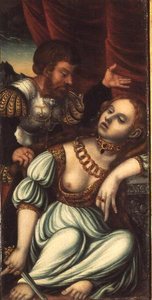 Tarquin und Lucretia von Lucas (studio of) Cranach