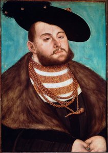 Porträt von Johann Friedrich II. dem Großmütigen, Kurfürst von Sachsen von Lucas Cranach