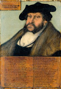 Porträt von Johann dem Beständigen, Kurfürst von Sachsen von Lucas Cranach