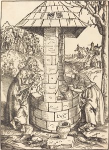 Christus und die Frau von Samaria von Lucas Cranach the Elder