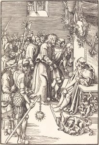 Christus vor Kaiphas von Lucas Cranach the Elder