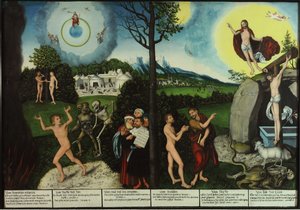 Verdammnis und Erlösung. Gesetz und Gnade von Lucas Cranach the Elder