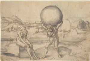 Herkules befreit Atlas vom Globus