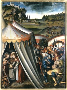 Judith im Zelt von Holofernes, 1531 von Lucas Cranach the Elder