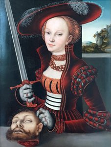 Judith mit dem Haupt des Holofernes von Lucas Cranach the Elder