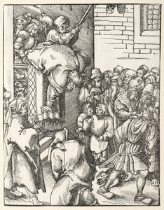 Martyrium des heiligen Jakobus des Jüngeren von Lucas Cranach the Elder