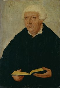 Porträt von Johannes Bugenhagen 1485-1558 von Lucas Cranach the Elder