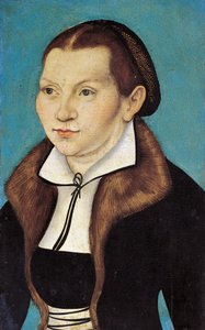 Porträt von Katharina Luther, geb. Katharina von Bora 1499-1552, 1529 von Lucas Cranach the Elder