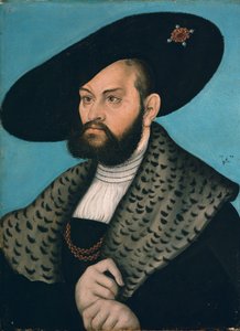 Porträt von Albrecht Markgraf von Brandenburg-Ansbach, Herzog von Preußen von Lucas Cranach the Elder