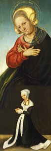 Heilige Anna mit der Herzogin Barbara von Sachsen als Stifterin, ca. 1514
