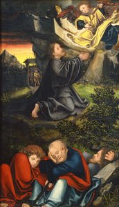 Die Agonie im Garten, um 1518 von Lucas Cranach the Elder