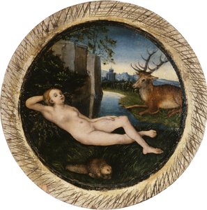 Die Nymphe der Quelle von Lucas Cranach the Elder