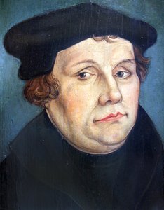 Porträt Martin Luther, 1570 von Cranach d.J. von Lucas Cranach the Younger