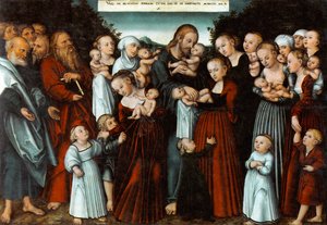Christus segnet die Kinder von Lucas Cranach the Younger