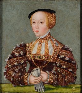 Porträt von Elisabeth von Österreich von Lucas Cranach the Younger