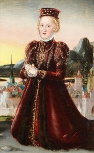 Porträt von Prinzessin Agnes Gräfin von Barby von Lucas Cranach the Younger