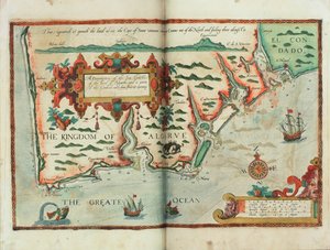Eine Beschreibung der Küsten des Landes Algarbe und eines Teils des Condado mit ihrer Darstellung und Öffnung, ca. 1588 (Zeichnung) von Lucas Janszoon Waghenaer