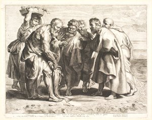 St. Peter findet die Steuer-Münze in einem Fisch