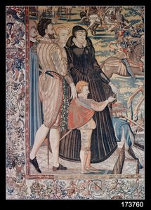 Das Turnier (Detail) von Lucas de Heere