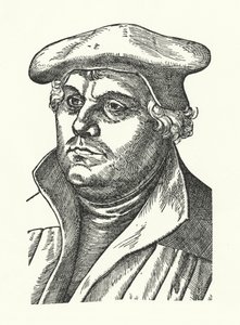 Martin Luther, deutscher protestantischer Reformator von Lucas the Elder (after) Cranach