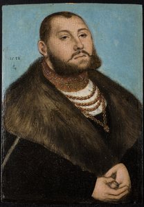 Jean-Frederic I. von Sachsen, genannt der Großmütige (1503-1554) von Lucas the Elder Cranach