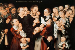 Jesus und die Kinder von Lucas the Elder Cranach