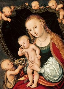 Madonna mit Kind und dem jungen Johannes dem Täufer, nach 1537