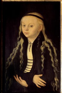 Porträt von Magdalena Luther (1529-1542), Tochter von Martin Luther